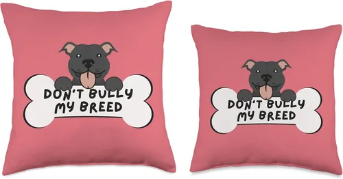 Vista 3 de jovy fits Don't Pit Bull and Bully Breed Lover - Almohada de regalo, 16 x 16 pulgadas, multicolor