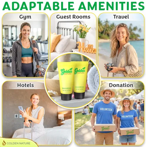 Vista 7 de Champú de hotel tamaño viaje a granel - Jasmine, 0.7 fl oz, 100 PK - Deleita a tus invitados con champú calmante y refrescante - Artículos