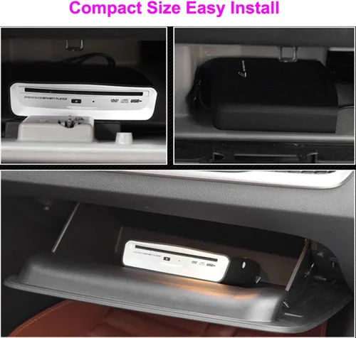 Vista 5 de Reproductor de CD universal externo para coche, reproductor de CD USB externo para automóvil Android Navegación-Plug and Play