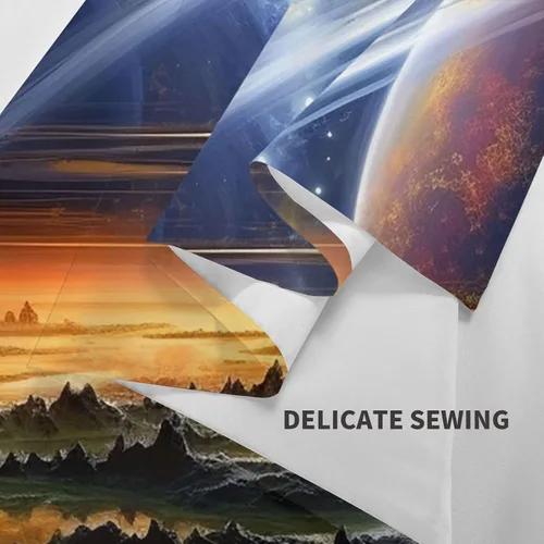 Vista 5 de VTCTOASY Tapiz de pintura de paisaje de universo, tapices para colgar en la pared para dormitorio, decoración del hogar, tapices estéticos