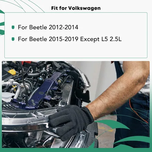 Vista 2 de YHTAUTO Soporte de radiador delantero para Volkswagen Beetle 2012-2019
