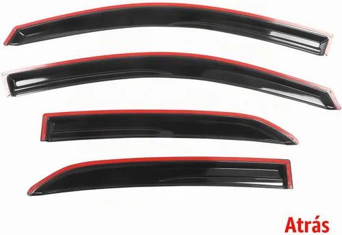Vista 4 de Compatible con Toyota Corolla 2009-2013 - Visera para ventana color ahumado y semitransparente