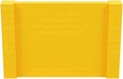 Vista 180 de EverBlock Kit de pared de 5 x 4 pies Bloques de construcción modulares Sistema de pared para edificios, pantallas y estructuras Divisor