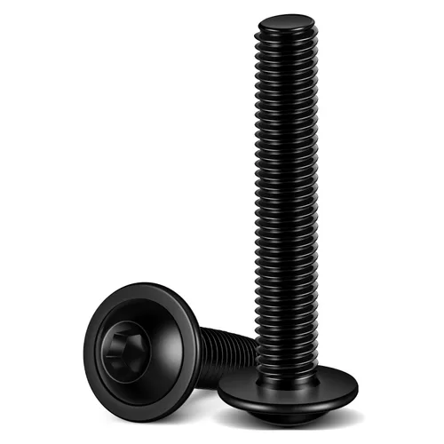 Vista 11 de M3-0.5 x 8 mm Tornillos de cabeza de botón con brida, tornillos de cabeza de zócalo, acero inoxidable 18-8 (304), acabado brillante, rosca completa