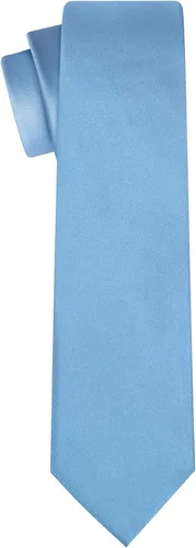 Vista 107 de KissTies Juego de corbatas de satén para hombre + pañuelo de bolsillo