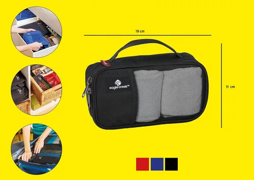 Vista 3 de Eagle Creek Pack-It - Cubos de embalaje originales, bolsas organizadoras duraderas para equipaje con cremalleras dobles resistentes y asa superior