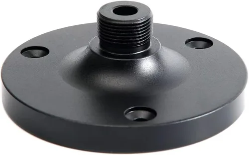 Vista 5 de Soporte de micrófono para montaje de pared de podio con brazo flexible de cuello de cisne de 6 pulgadas, base de contrapeso de 6 pulgadas, soportes