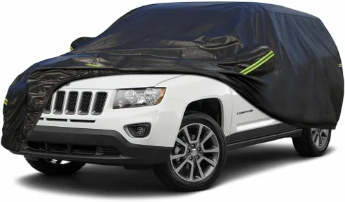 Vista 85 de KouKou Funda impermeable para automóvil SUV adecuada para BMW X1 de 2009 a 2025, 7 capas a prueba de viento para todo tipo de clima, cubierta