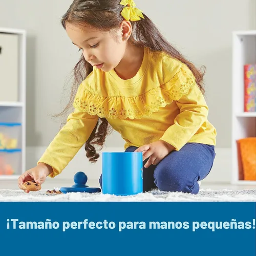 Vista 4 de Learning Resources Smart Counting Cookies - Alimentos de juego de chispas de chocolate, actividades preescolares, juguete sensorial para niños