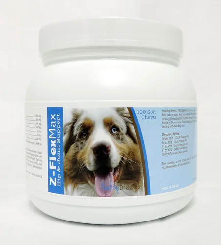 Vista 70 de Healthy Breeds Afghan Hound Z-Flex Max - Masticables suaves para cadera y articulaciones, 100