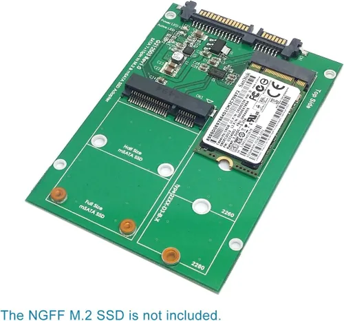 Vista 5 de chenyang 2 en 1 Mini SATA mSATA SSD y NGFF a 2.5" SATA III Adaptador Convertidor de Disco Duro
