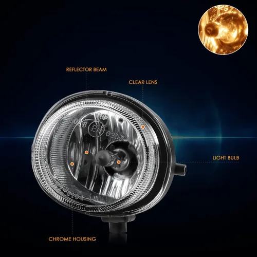 Vista 3 de Lámparas antiniebla para parachoques delantero compatibles con Mazda 2/3/5/6/MX-5 04-16, lente transparente