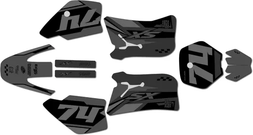 Vista 6 de Graphics Kit for KTM 50SX MINI SX50 (1998-2001) Prestige Series Magenta 9 Mil - Easy Go - Dirt Pit Bike Motorcycle Sticker, Dirtbike Racing Decal