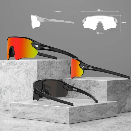 Vista 5 de TOREGE Z87 - Gafas de sol para hombres y mujeres, ciclismo, pesca, correr, conducir, béisbol, antiniebla, gafas de sol deportivas, protección UV