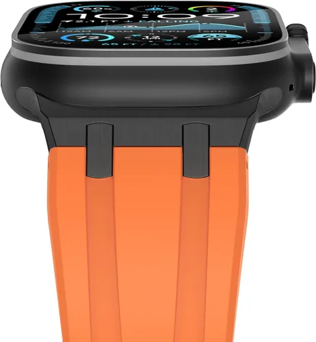 Vista 8 de NewWays AP - Correa de lujo para Apple Watch Ultra de 1.929 in 1.811 in 1.772 in 1.732 in 1.654 in 1.614 in 1.575 in 1.496 in para hombres