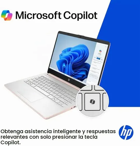 Vista 8 de HP Computadora portátil de 14 pulgadas con Microsoft Office 365, 128 GB UFS, 4 GB de RAM, procesador Intel N150, Windows 11, hogar y oficina, oro