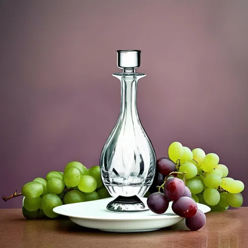Vista 4 de Decantador de vino de cristal con tapón - jarra - para rojo - blanco - vino - vidrio de cristal 30 onzas - Hecho en Europa - por Barski