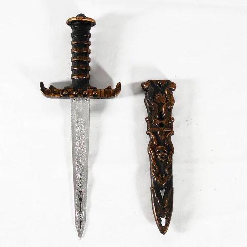 Vista 2 de 2 piezas de daga de plástico, espada de juguete no afilada, cuchillo falso pirata, accesorios de disfraz de pirata, accesorios de fiesta de pirata