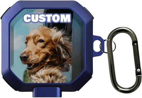 Vista 9 de Funda personalizada compatible con Samsung Buds FE 2023, Buds 2 Pro 2022, Buds 2 2021, Buds Pro 2021, Buds Live 2020, con nombre, texto, logotipo