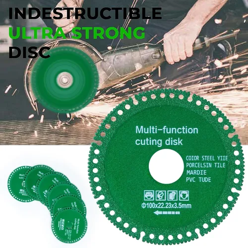 Vista 2 de Disco indestructible para amoladora, rueda de corte de sierra de diamante, amoladora angular, herramienta giratoria de corte de azulejos de vidrio