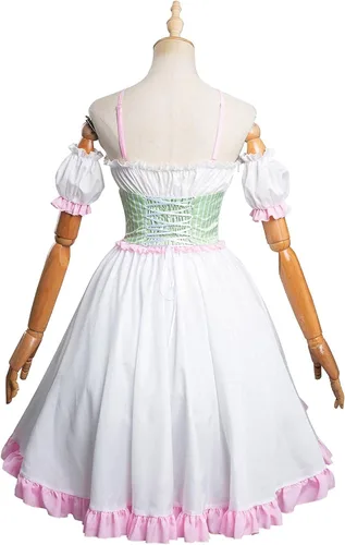 Vista 4 de Demon Slayer Kanroji Mitsuri Cosplay Lolita Trajes Kimetsu no Yaiba Cosplay Disfraz de manga corta