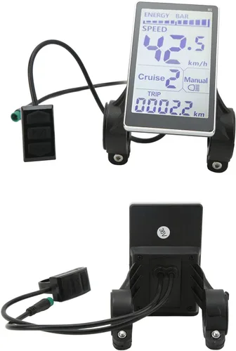 Vista 9 de Pantalla de panel LCD M5, pantalla LCD EBike, Medidor LCD de bicicleta eléctrica 5 pines 24V 36V 48V 60V Universal E Scooter M5 Pantalla de panel