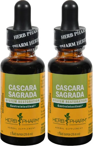 Vista 3 de Herb Pharm Extracto líquido de Cascara Sagrada para apoyo digestivo - 1 onza