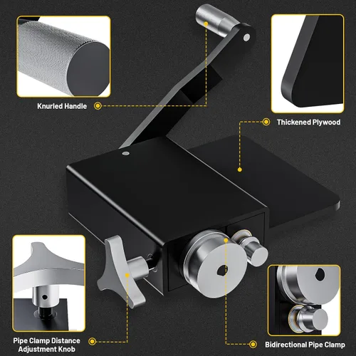 Vista 3 de Herramienta Abocardadora de Tubos Extendidos Mejorada, Herramienta Manual de Rodillo Abocardador de Tubería para Tuberías de Admisión e Intercooler