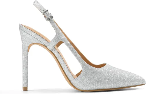 Vista 2 de DREAM PAIRS Zapatos de tacón de aguja altos con punta cerrada para mujer, zapatos de vestir para fiesta de graduación