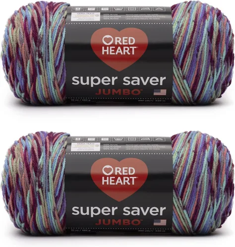 Vista 82 de Red Heart Super Saver Jumbo Ovillo de lana, Amatista