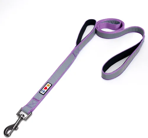 Vista 18 de Pawtitas Correa de perro de doble asa resistente para entrenamiento, correas sin tirones, ideal para perros medianos y grandes, ideal para caminar