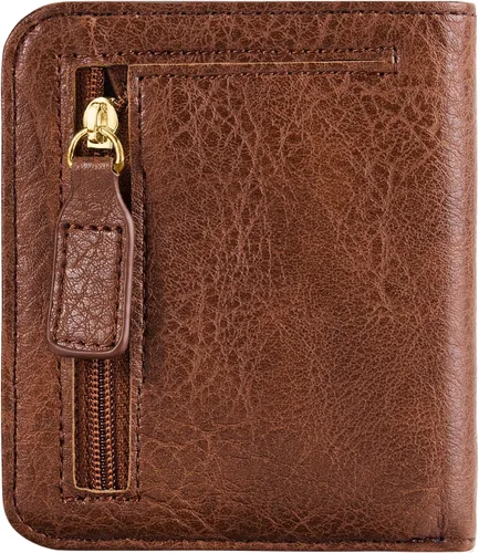 Vista 22 de Gostwo Cartera pequeña para mujeres, portador de tarjetas de crédito delgado bifold, billetera compacta de efectivo con bloqueo RFID, billeteras