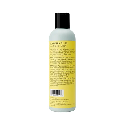 Vista 2 de Curls Blueberry Bliss - Jabón reparador para el cabello, 8 onzas, fomenta el cuero cabelludo equilibrado, limpiador rico y cremoso sin sulfato