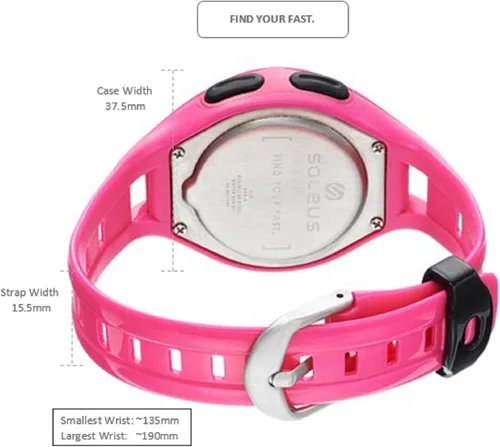 Vista 2 de Soleus Dash - Reloj digital para correr para mujer