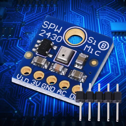Vista 6 de Módulo de sensor de sonido, módulo de sensor de detección de sonido, micrófono MEMS de silicio Sensor de micrófono de sonido de alta sensibilidad