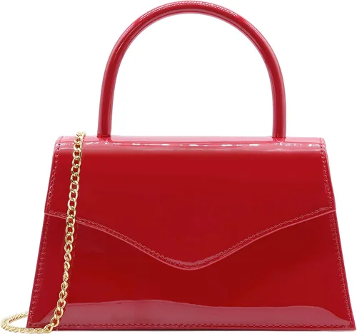 Vista 26 de Milisente Bolso de noche para mujer, bolso de mano para fiesta nupcial, bolsos de cóctel y baile de graduación con charol