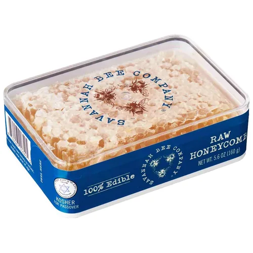 Vista 10 de Savannah Bee Company Panal crudo, tablas de queso Snacking 3.17 oz Miel natural pura, miel cruda sin ingredientes artificiales, para picnics