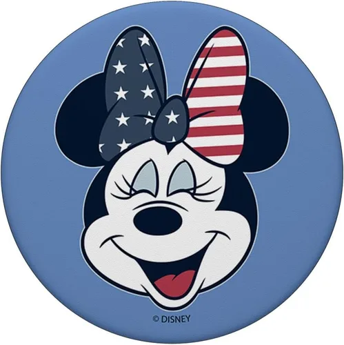 Vista 3 de Disney Mickey y sus amigos Minnie Mouse Americana relleno PopSockets PopSockets intercambiables PopGrip