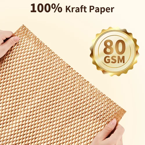 Vista 6 de JARLINK - Papel de embalaje de panal de abeja, rollo de burbujas de 15 pulgadas x 213 pies para embalaje