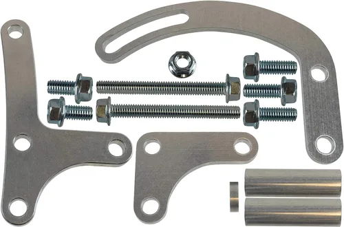 Vista 3 de SBC Power Steering Soporte para bomba eléctrica Bomba de agua Billet 350 bloque pequeño Chevy Adjustable 551360