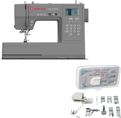 Vista 18 de SINGER Máquina de coser computarizada resistente 6700C con kit de accesorios Motor fuerte con potencia de perforación mejorada, 411 aplicaciones