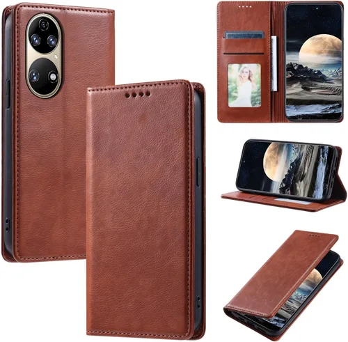 Vista 20 de Funda de cuero compatible con Google Pixel 7, compatible con Google Pixel 7 5G GVU6C GQML3 Flip Folio PU Funda de cuero negro