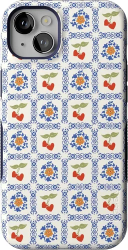 Vista 90 de Casely Funda para iPhone 14 Plus Viva La Vida Frida Kahlo Collage Diseño protector audaz Compatible con MagSafe