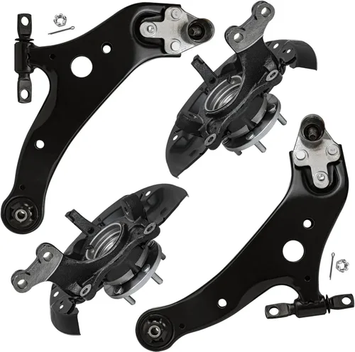 Vista 181 de Detroit Axle - 4 piezas de brazos de control traseros para Ford C-Max, Focus, Mazda 3 5, Volvo C30, C70, S40, V50, 4 brazos de control superiores e