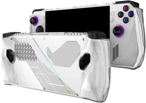 Vista 2 de Funda protectora de silicona transparente para ASUS Rog Ally Gaming Handheld, funda protectora suave para consola de juegos Rog Ally, funda