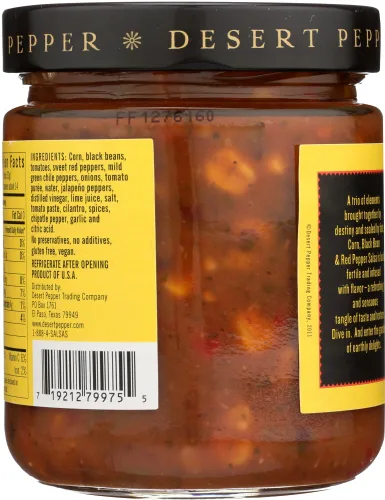 Vista 4 de Desert Pepper Trading Salsa Maíz Frijol Negro Pimienta Roja- 16 oz - 2 piezas