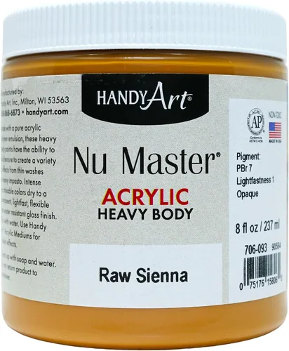 Vista 27 de Handy Art Nu Master - Pintura acrílica de cuerpo pesado, 8 onzas, carmesí Alizarin