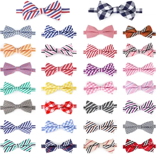Vista 8 de Segarty Pajaritas para perros, 30 pajaritas de aseo para perros con cuello ajustable, corbatines para cachorros, a granel para mascotas pequeñas