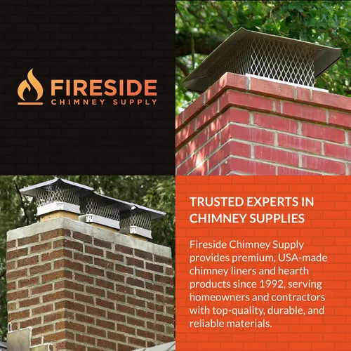 Vista 7 de Fireside Chimney Supply FireFlex 316Ti kit de accesorio interior de conducto de chimenea flexible