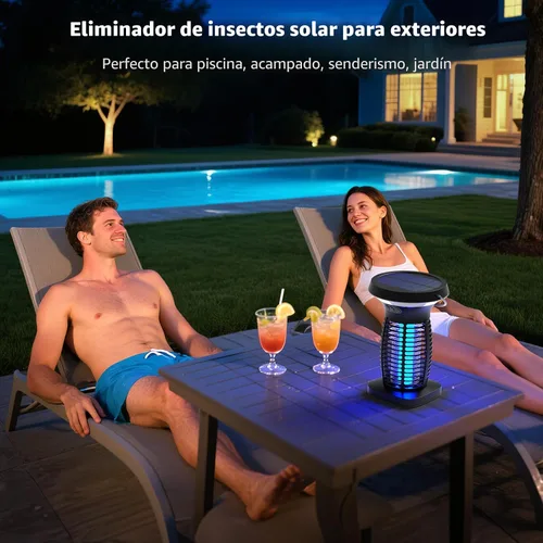 Vista 4 de OnBeam Exterminador solar del insecto al aire libre, 4200V asesino Negro tranquilo